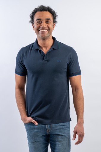 SUN 68 POLO SMALL STRIPES...