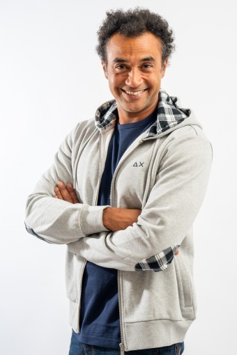 SUN 68 HOOD ZIP CONTRAST ON...