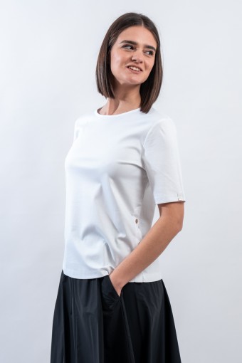 HERNO T SHIRT IN JERSEY CON...