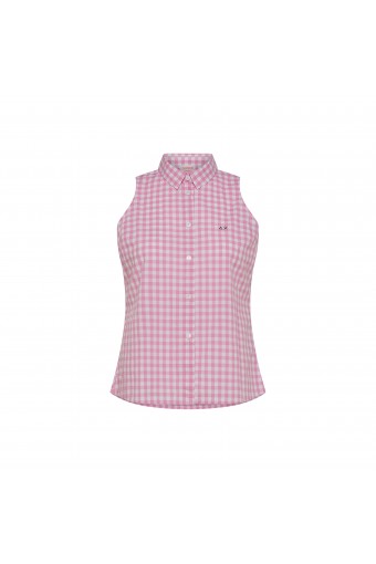 SUN 68 VICHY NO SLV SHIRT...