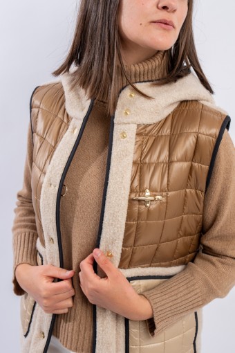 FAY GILET TRAPUNTATO CON...
