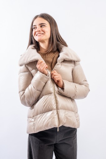 HERNO ULTRALIGHT FAUX FUR...
