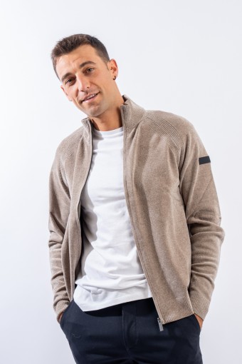 RRD VELVET FULL ZIP KNIT...