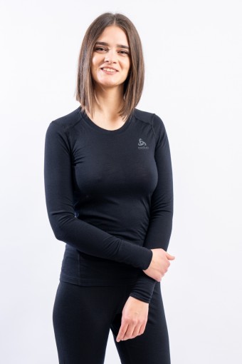 ODLO BL TOP CREW NECK LS...