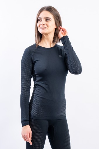 ODLO BL TOP CREW NECK LS...