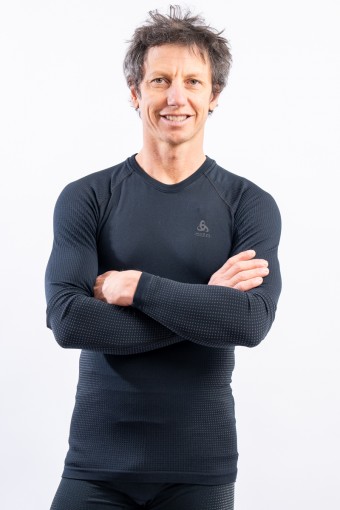 ODLO BL TOP CREW NECK LS...