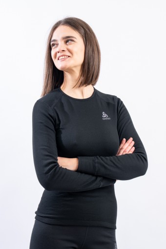 ODLO BL TOP CREW NECK LS...